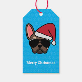 Christmas Brown Tan French Bulldog-Geschenkartikel Geschenkanhänger