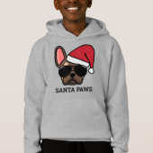 Christmas Brown Tan French Bulldog Hoodie (Vorderseite)