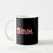 Christmas Bruh Candy Cane Santa Hat Xmas Slang Mem Kaffeetasse (Links)
