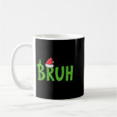 Christmas Bruh Santa Hat Funny Xmas Meme Humor Men Kaffeetasse (Links)
