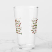 Christmas Budgie Frenzy Glas (Links)