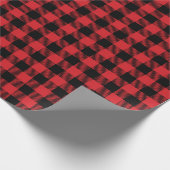 Christmas Buffalo Kariert Geschenkpapier (Ecke)