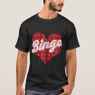 Christmas Buffalo Kariert I Liebe Bingo Geschenk T-Shirt