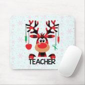 Christmas Buffalo Kariert Teacher Mousepad (Mit Mouse)