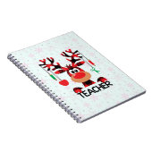 Christmas Buffalo Kariert Teacher Notizblock (Rechte Seite)