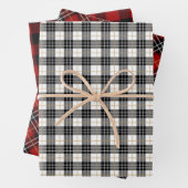 Christmas Buffalo Kariert Wrapping Paper Sheet Set Geschenkpapier Set (Beispiel)