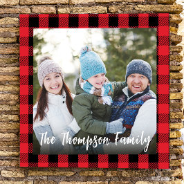 Christmas Buffalo Karo Custom Fotodruck