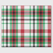 Christmas Buffalo Karo Tartan Gingham Kariert Geschenkpapier (Flach)