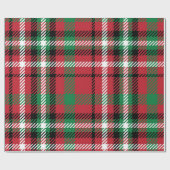 Christmas Buffalo Karo Tartan Gingham Kariert Geschenkpapier (Flach)