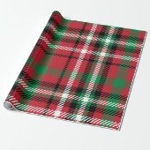 Christmas Buffalo Karo Tartan Gingham Kariert Geschenkpapier (Ungerollt)