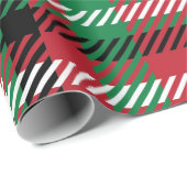 Christmas Buffalo Karo Tartan Gingham Kariert Geschenkpapier (Rolleneckpunkt)