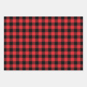 Christmas Buffalo Karo Wrapping Paper Set Geschenkpapier Set (Vorderseite 2)