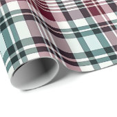 Christmas Buffalo Muster Einfache Streifen Geschenkpapier (Rolleneckpunkt)