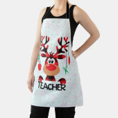 Christmas Buffalo Plaid Teacher Schürze (InSitu)
