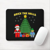 Christmas Building Bricks Brick The Halls Block Bu Mousepad (Mit Mouse)
