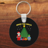 Christmas Building Bricks Brick The Halls Block Bu Schlüsselanhänger (Vorderseite)