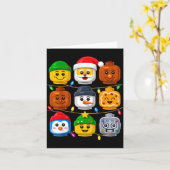 Christmas Building Crew Costume Master Builder Blo Karte (Gelbe Blume)