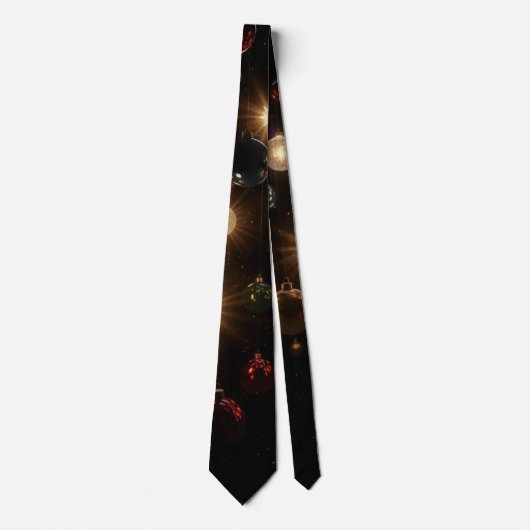 Christmas Bulbs Neck Tie AI Used Krawatte (Vorderseite)