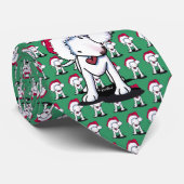 Christmas Bull Terrier Neck Tie Krawatte (Gerollt)