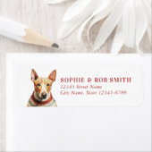 Christmas Bull Terrier Rücksendeadresse (Insitu)