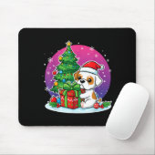 Christmas Bulldog Santa Hat Xmas Bulldog Lover Men Mousepad (Mit Mouse)