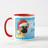 Christmas Bullmastiff Tasse (Links)
