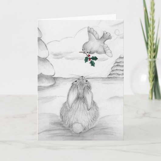 Christmas Bunny Card Karte (Vorderseite)