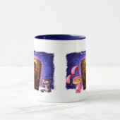 CHRISTMAS BUNNY CATS von Jeff Willis Art Tasse (Zentrum)