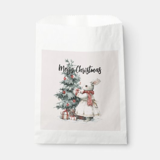 Christmas Bunny Party Favor Box – Holiday Package Geschenktütchen (Vorderseite)