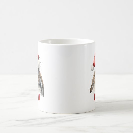 Christmas Bunny Personalisiert Kids Tasse (Mittel)