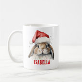 Christmas Bunny Personalisiert Kids Tasse (Links)