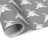 Christmas Bunny Puff Niedlich Tinny Rabbit Geschenkpapier (Rolleneckpunkt)