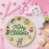 Christmas bunt pappteller (Party)