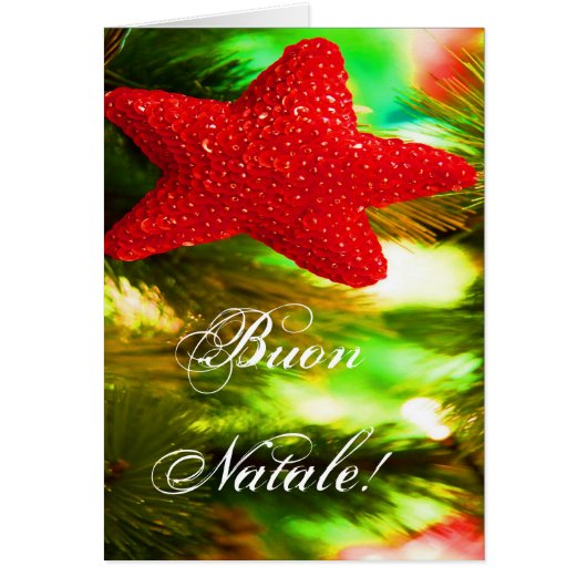 Christmas Buon Natale Red Christmas Star III (Vorne)