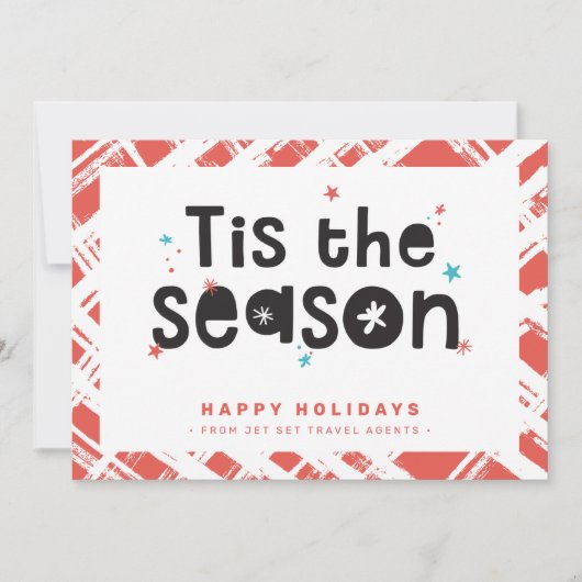 CHRISTMAS BUSINESS DANK Spaß in dieser Saison Ange Einladung (Vorderseite)