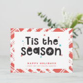 CHRISTMAS BUSINESS DANK Spaß in dieser Saison Ange Einladung (Stehend Vorderseite)