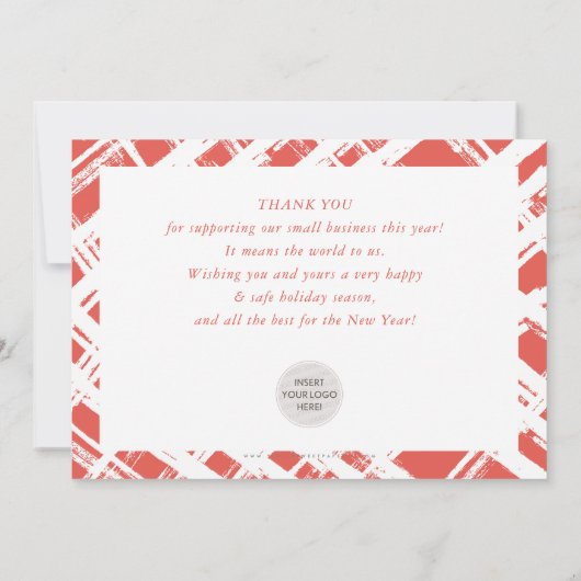 CHRISTMAS BUSINESS DANK Spaß in dieser Saison Ange Einladung (Rückseite)