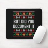 Christmas But Did You Doent It Ugly Office Party L Mousepad (Mit Mouse)