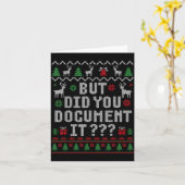 Christmas But Did You Doent It Ugly Office Sweater Karte (Gelbe Blume)