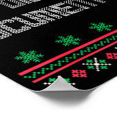 Christmas But Did You Doent It Ugly Office Sweater Poster (Ecke)