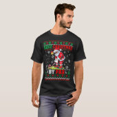 Christmas By Par Santa Sweater Playing Golf Golfer T-Shirt (Vorne ganz)