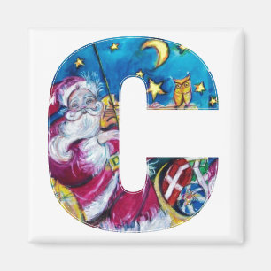 CHRISTMAS C SCHREIBEN / INSPIRIERT SANTA-MONOGRAMM MAGNET