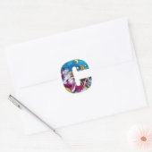 CHRISTMAS C SCHREIBEN / INSPIRIERT SANTA-MONOGRAMM RUNDER AUFKLEBER (Umschlag)