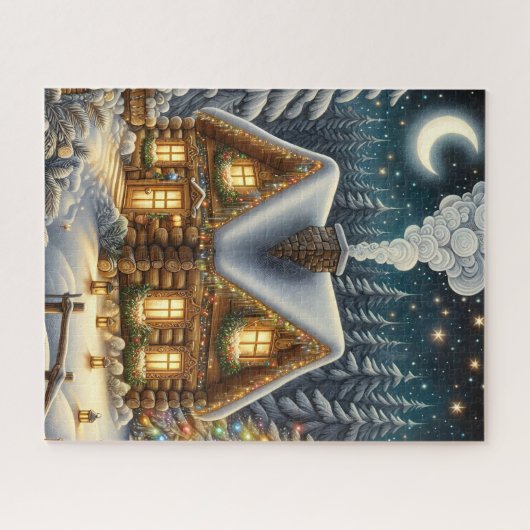 Christmas Cabin Puzzle (Horizontal)