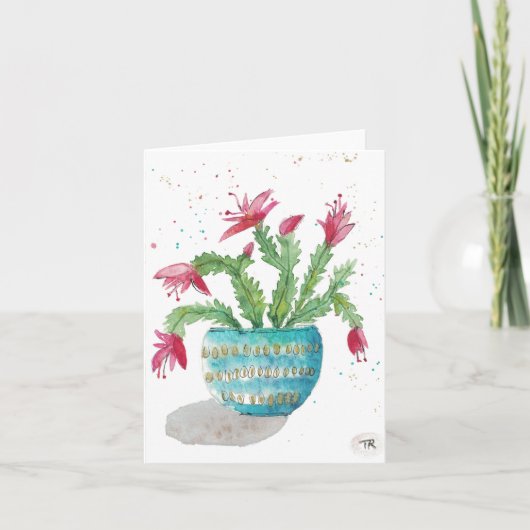 Christmas cactus karte (Vorderseite)