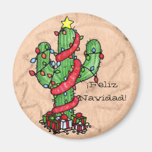 Christmas Cactus Magnet