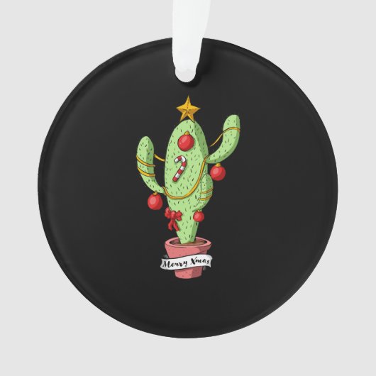 Christmas Cactus Tree Ornament (Vorderseite)