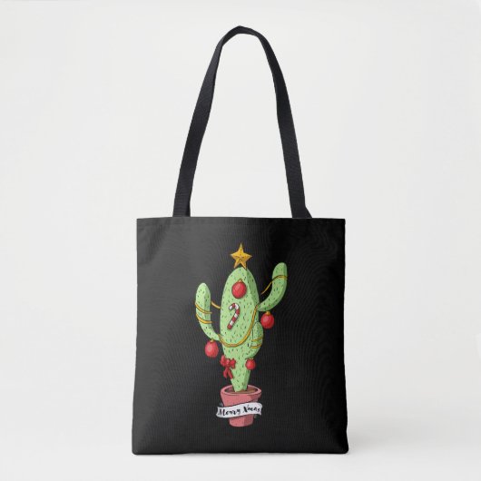 Christmas Cactus Tree Tasche (Vorderseite)