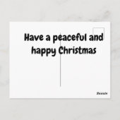 CHRISTMAS CAD POSTKARTE (Rückseite)