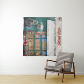 Christmas cafe bakery exterior with Christmas deco Wandteppich (Beispiel (Horizontal))